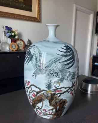 Vaso grande stile cinese porcellana h55xL35