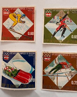 Francobolli Olimpiadi Invernali Innsbruck 1976