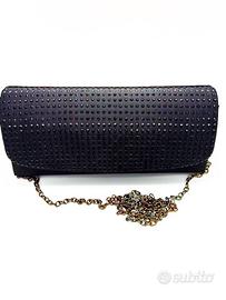 Pochette elegante nera con strass – Borsa da sera