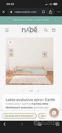 letto montessori Nabè Earth zero + con rete
