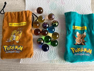 Pokemon 14 biglie e 2 sacchetti