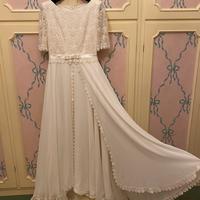 Abito da sposa in pizzo macrame’