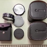 accessori vintage per fotocamere Canon.