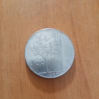  100 Lire Minerva 1968 - Moneta Rara Antica