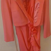 completo Elisabetta franchi rosa salmone tg 42