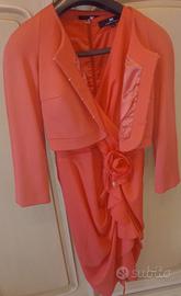 completo Elisabetta franchi rosa salmone tg 42