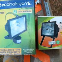 2 proiettori alogeni d'alluminio