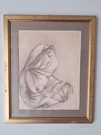Quadro Autentico "Maternità" dell'Artista Nava 