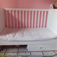 Lettino ikea stuva con cassetto