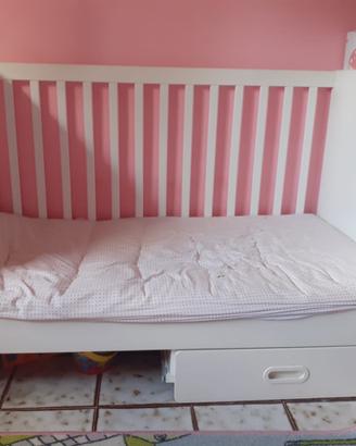 Lettino ikea stuva con cassetto