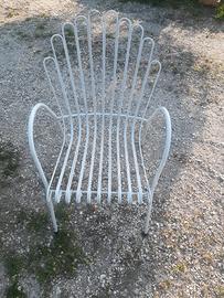 Sedie da giardino in ferro smaltato 