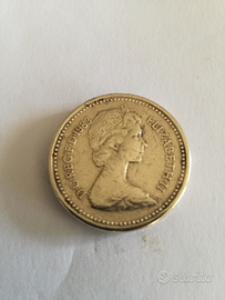 Moneta One Pound 1983 rara