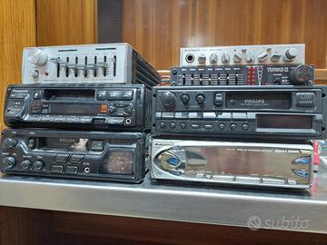 autoradio vintage in blocco