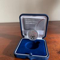 Moneta 75 anniversario seduta del Senato