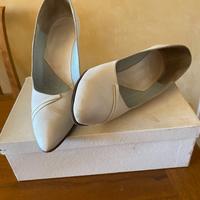 Scarpe in vera pelle da sposa avorio 37 e mezzo