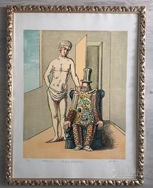 Giorgio de Chirico - colorata a mano