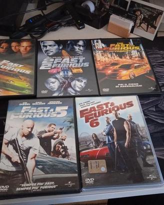 Lotto dvd saga Fast and Furious 1-2-3-5-6