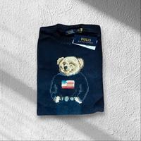 Ralph Lauren Polo Bear Sweater Blu – Taglia L – Nu