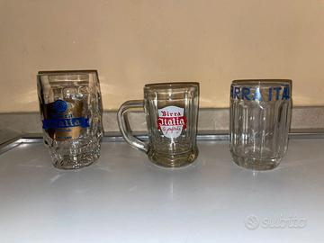 BIRRA ITALIA MILANO 3 BOCCALI VINTAGE