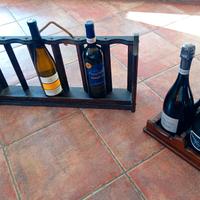 portabottiglie legno 2 pezzi