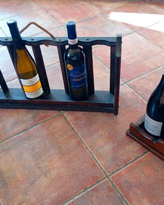 portabottiglie legno 2 pezzi