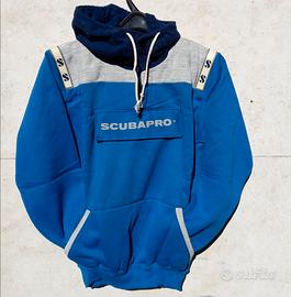 SCUBAPRO FELPA UNISEX A COLLO ALTO CON CAPPUCCIO