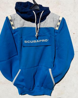 SCUBAPRO FELPA UNISEX A COLLO ALTO CON CAPPUCCIO