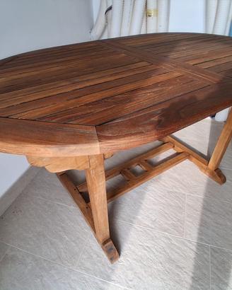 Tavolo in teak allungabile