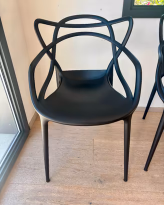 Set di 6 sedie Kartell Masters nere