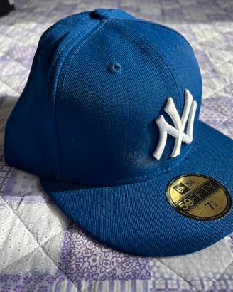 Cappello New York Yankees (blu con logo bianco)