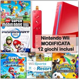 nintendo wii rossa edizione super mario (leggi,)