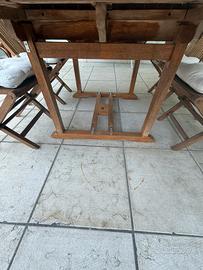 Tavolo giardino con sedie