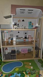 Casetta bambole gioco legno