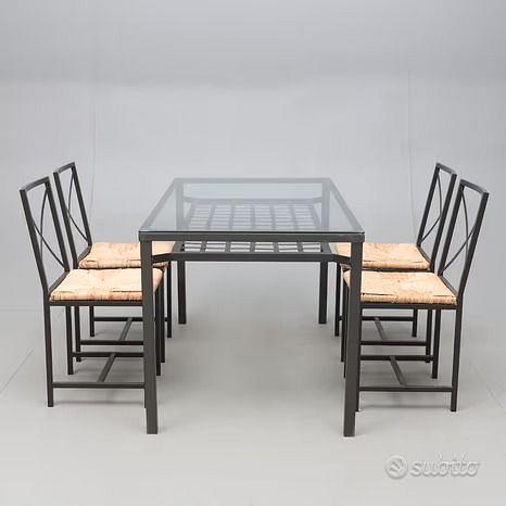 Tavolo Quadrato Tavolo Ferro Battuto E Vetro Ikea Tavolo Ikea Modello  Granas Arredamento E Casalinghi In Vendita A