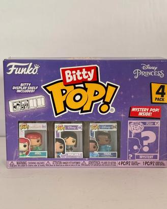 Funko Bitty Disney Princess Ariel, Mulan, Tiana +1
