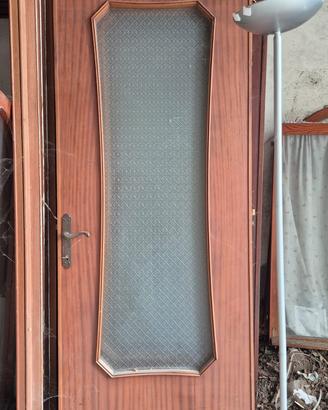 Porte da interno usate in  legno con vetro