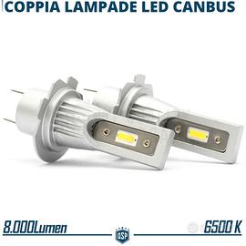 1x Lampada Full LED H7, Luce Potente Bianco Ghiaccio 6500K 4000LM