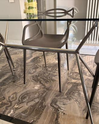 Tavolo in vetro per Sala / Cucina