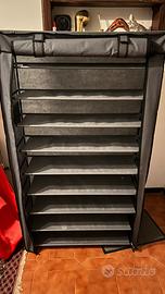 Scarpiera in tessuto già montata