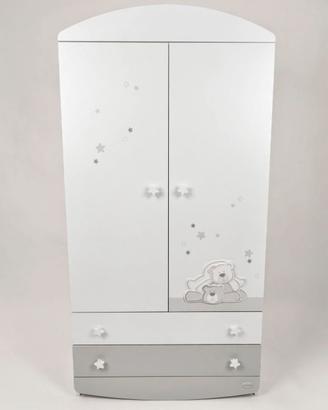 Armadio foppapedretti dolcestella bianco e grigio