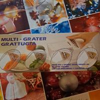 grattugia multi con 4 lati intercambiabili 