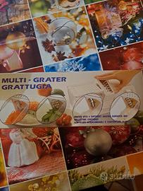 grattugia multi con 4 lati intercambiabili 