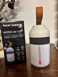 Luce a led e cassa bluetooth da campeggio