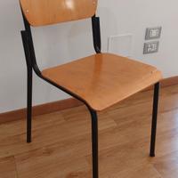 Sedia scuola vintage 