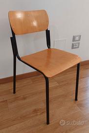 Sedia scuola vintage 