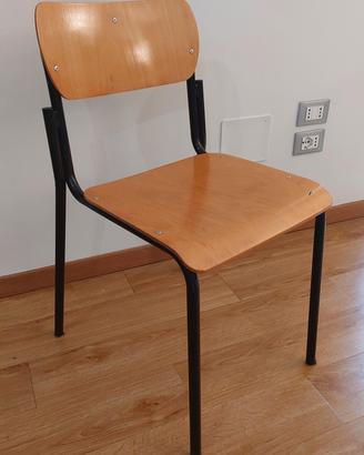 Sedia scuola vintage 