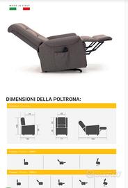Poltrona relax lift Veronica a 2 motori