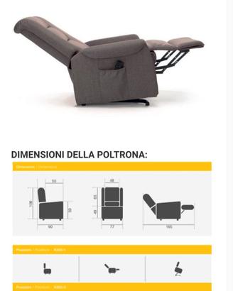 Poltrona relax lift Veronica a 2 motori