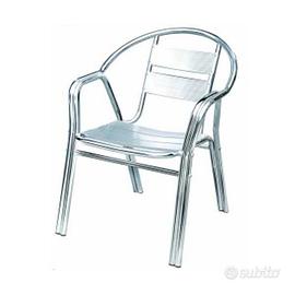 Garden - sedia impermeabile all'acqua in alluminio