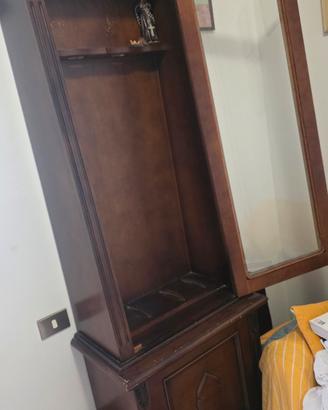 vetrina porta fucili legno
